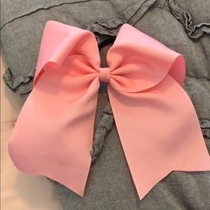 Light pink cheer bow